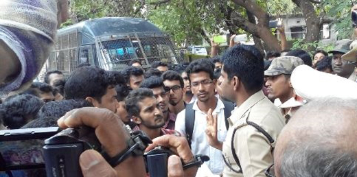  Assault in lock-up: Students demand action 